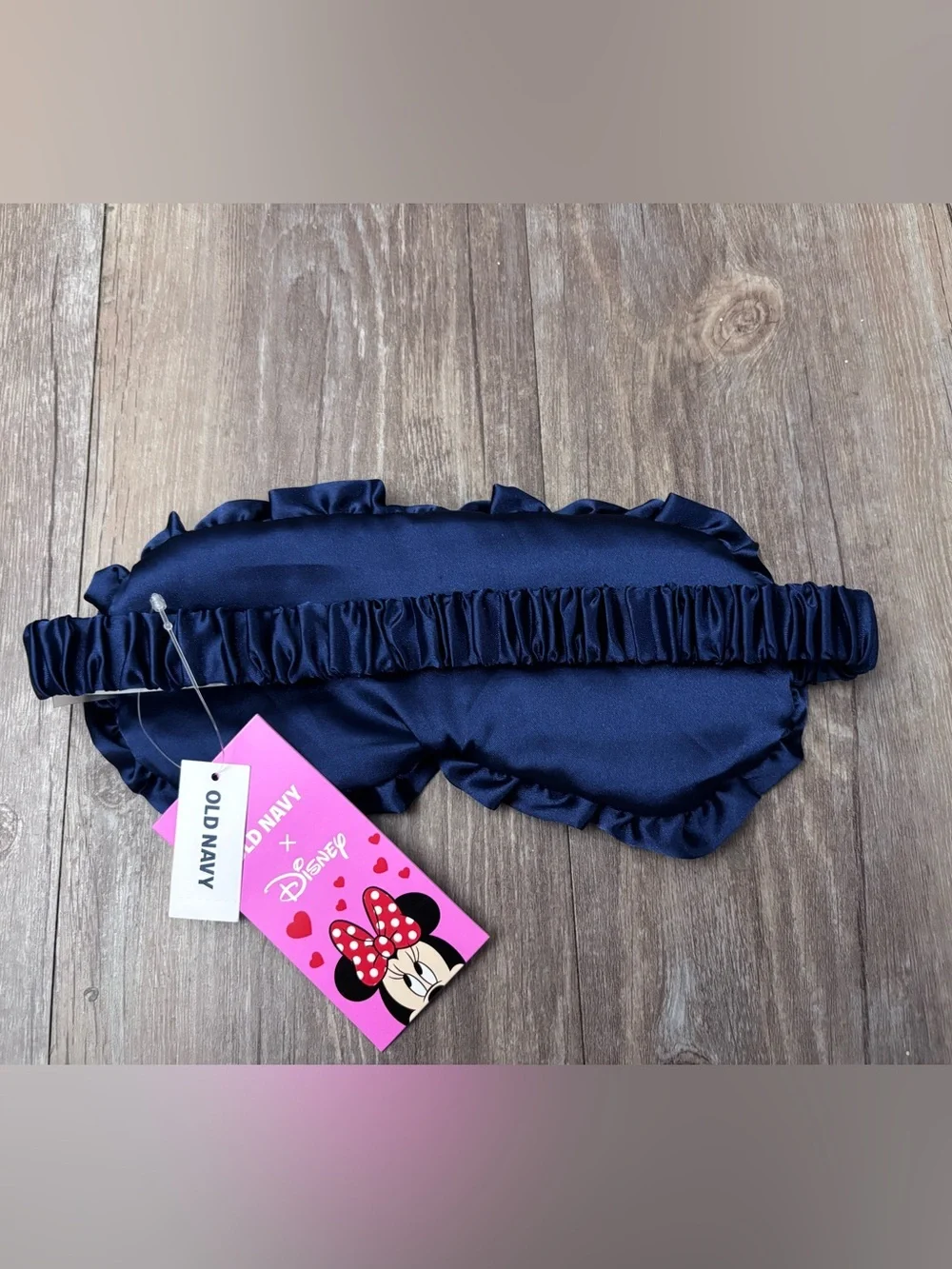 Old Navy Navy Minnie Mouse Heart Ruffle Sleep Mask